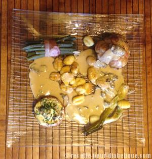 Cuisse de pintade farcie sauce Morille et Truffe