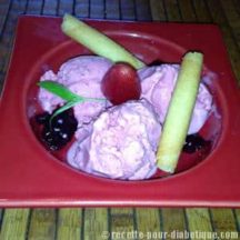 Glace à la Stevia et Fruits