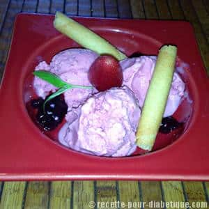 Glace à la Stevia et Fruits