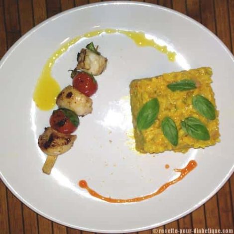 Risotto Saint-Jacques et Safran