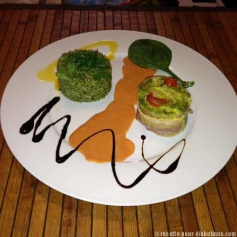 Flan de Cabillaud Riz vert