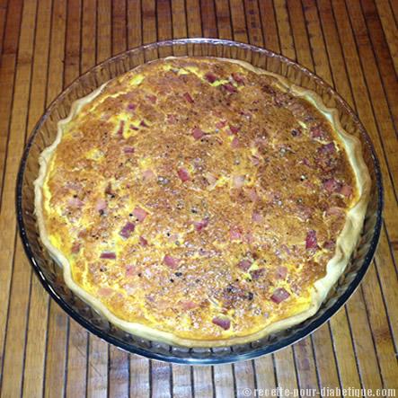 Quiche Lorraine au jambon cru