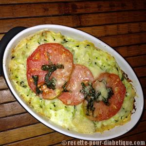 Gratin de raviolis et courgettes