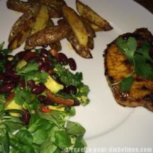Filet de porc et ses frites Cajun