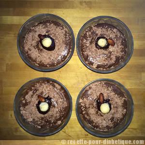 Mousse au chocolat allégée en sucres