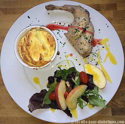 Confit de Lapin et son soufflé pommes de terre