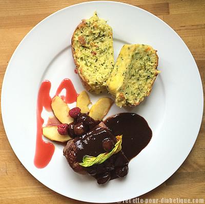 Cake Fleurs de Courgette et Magret de Canard