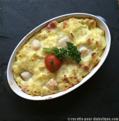 Parmentier Noix de Pétoncle et Poireaux