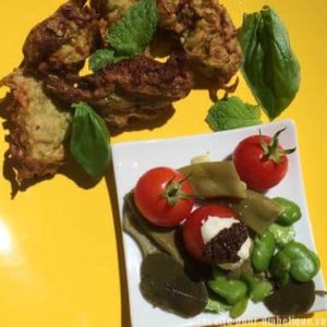beignet-crudites