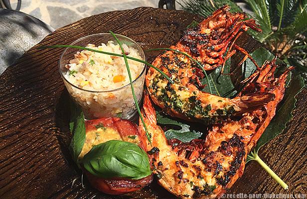 crevettes-plancha-riz