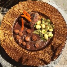 Magrets de Canard sauce fruits rouges et Gnocchis