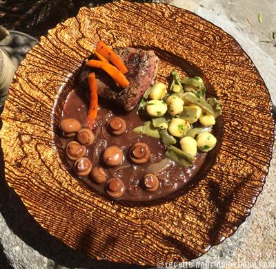 Magrets de Canard sauce fruits rouges et Gnocchis