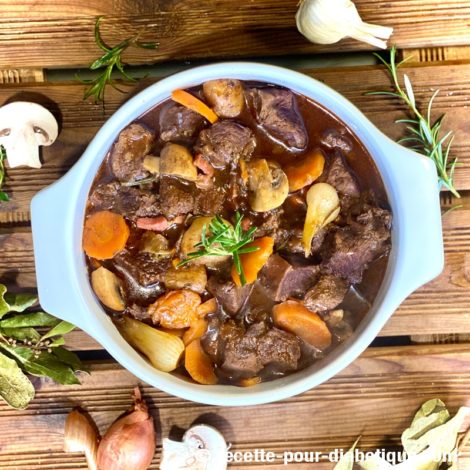 Boeuf Bourguignon sans vin