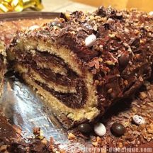 Bûche de Noël sans sucre ajouté et sans gluten