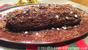 Bûche de Noël sans sucre ajouté et sans gluten