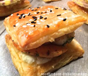 Feuilletés apéritifs Saint jacques et Fois Gras