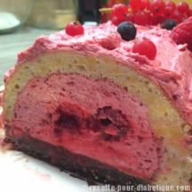 Buche de Noël à la framboise