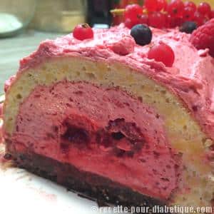 Buche de Noël à la framboise