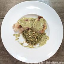 Dorade sauce basilic et son risotto à l'oseille