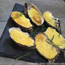 Huitres gratinées crème et truffe