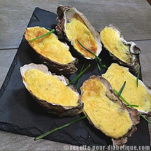 Huitres gratinées crème et truffe