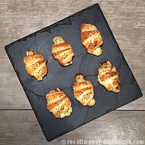 Croissants apéritif Saumon Aneth