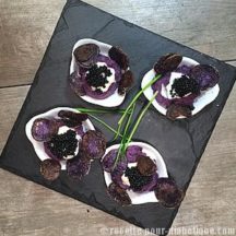 Purée de Vitelotte au Caviar