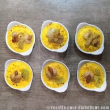 Crème brulée aux noix de Saint Jacques et Safran