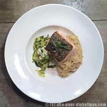 Risotto à l'Estragon et Saumon grillé