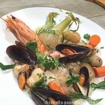 Blanquette de fruits de mer au fenouil