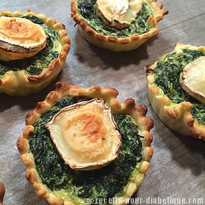Tartelettes Épinards et Chèvre