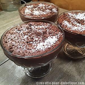 Mousse au Chocolat crémeuse allégée Noix de Coco