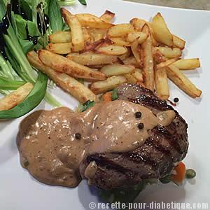 Steak frites allégé