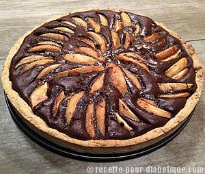 Tarte Chocolat et Poires sans gluten