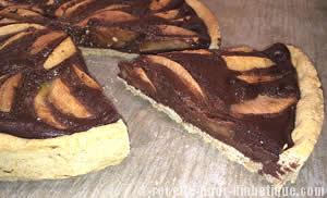 Tarte Chocolat et Poires sans gluten
