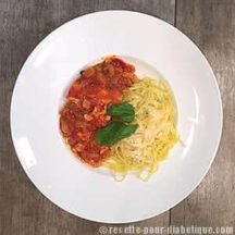 Fettuccine dell'Emilia et Cabillaud Tomate