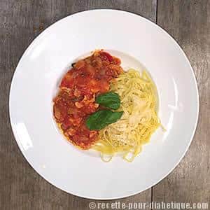 Fettuccine dell'Emilia et Cabillaud Tomate