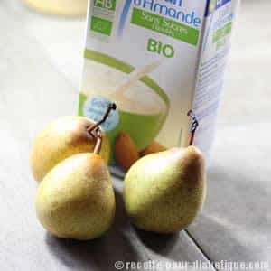 Panna Cotta Poires au Lait d'amande : sans lactose et Bio