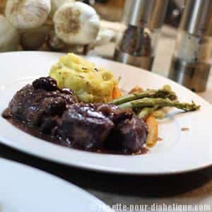 Médaillon de Veau sauce Morilles et son écrasée à la Truffe