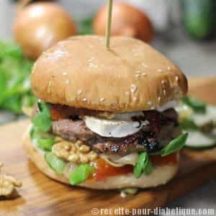 Hamburger au Chèvre, Noix et Miel