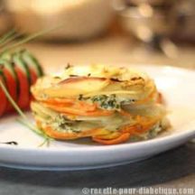 Mille Feuille Pommes de terre et Carottes aux herbes