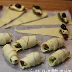 Mini croissants Tomate Mozzarella