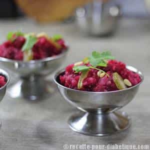 Purée froide aux Betteraves
