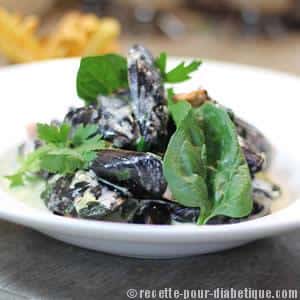 Moules au Roquefort, Jambon et Épinards