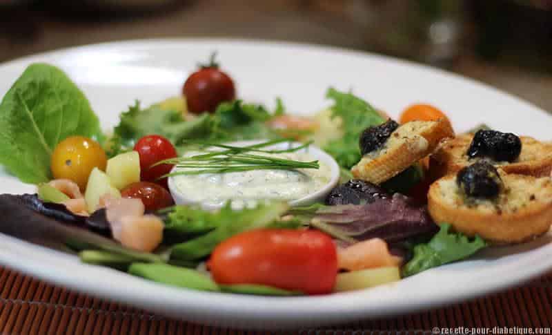 salade au saumon