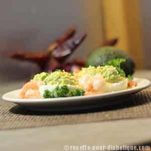 Oeufs Mimosa à l'avocat et crevettes
