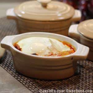 Oeufs Cocotte façon Basquaise