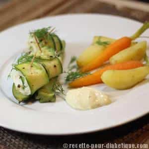 Paupiettes de Limande et ses légumes à la vapeur