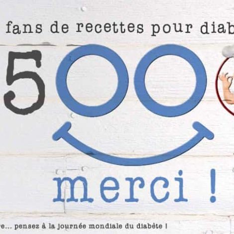 25000 fans de recettes pour diabétiques... Merci
