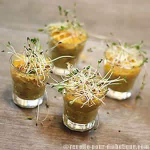 Verrines Carotte et Cheddar